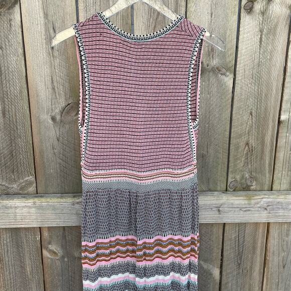 Aldomartins Dress Sierra Colorful Bamboo Knit Boho Maxi Sleeveless Medium - Picture 6 of 11